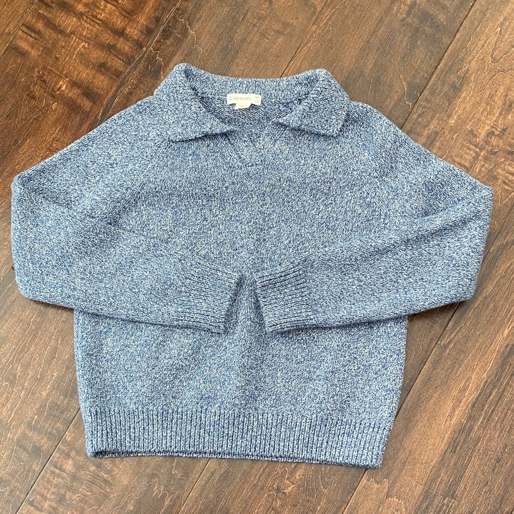 Crewcuts Kids Collared Sweater in Marled Cotton